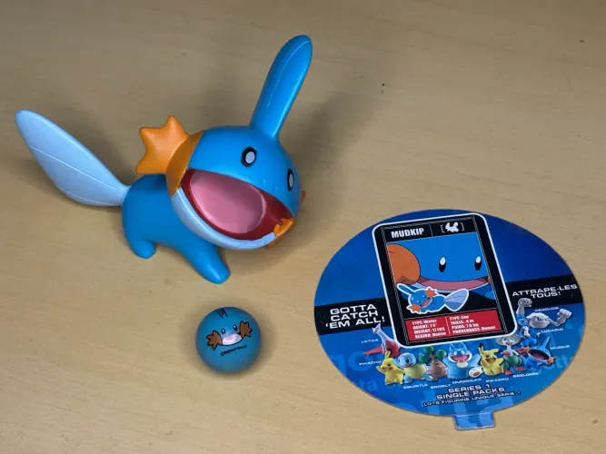 RARO : Boneco Completo Pokemon Original Mudkip (2007)