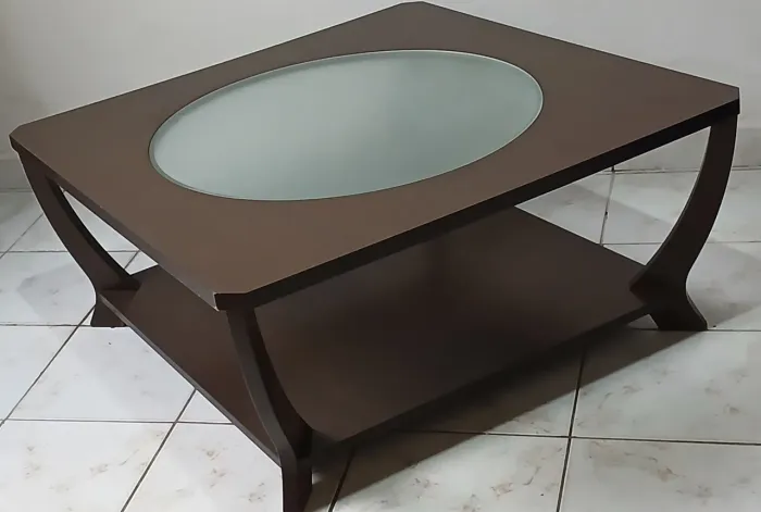 Mesa de centro com video fosco 