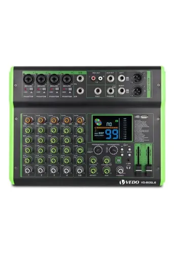 Mesa Digital Vedo 6 Canais Bluetooth Usb 99 Efeitos Vd-bosl6 127/220v