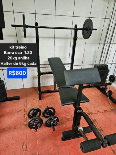 Kit treino parcelo cartão