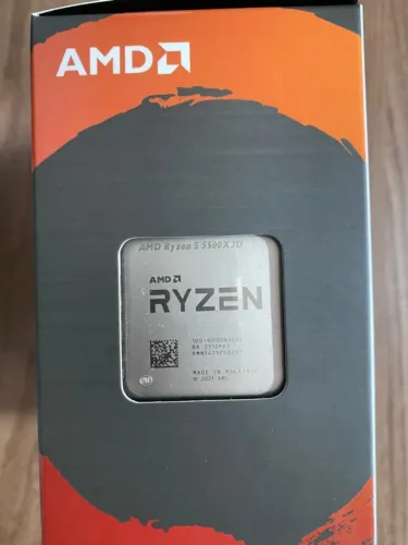Processador Ryzen 5500X3D Novo Perfeito para Jogos e Upgrade, Cashe 3D