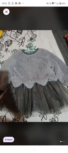 Vestido de frio bebê
