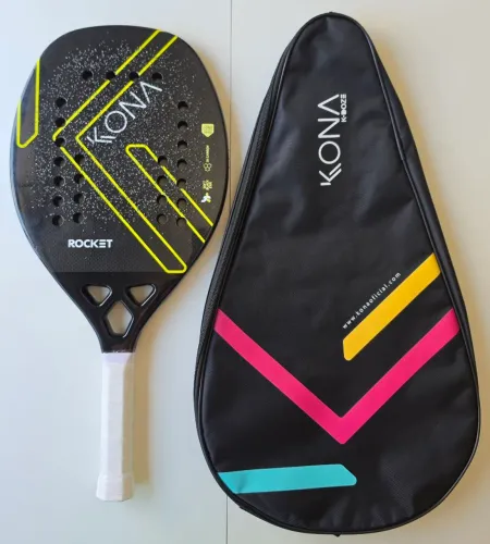 Raquete Beach Tennis Kona Rocket Black 3K