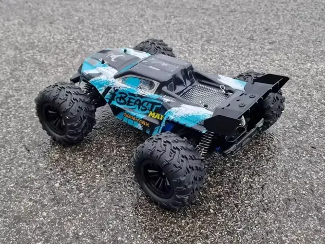 Carrinho RC Profissional 4x4 Até 80km/h Brushless Com 2 Baterias