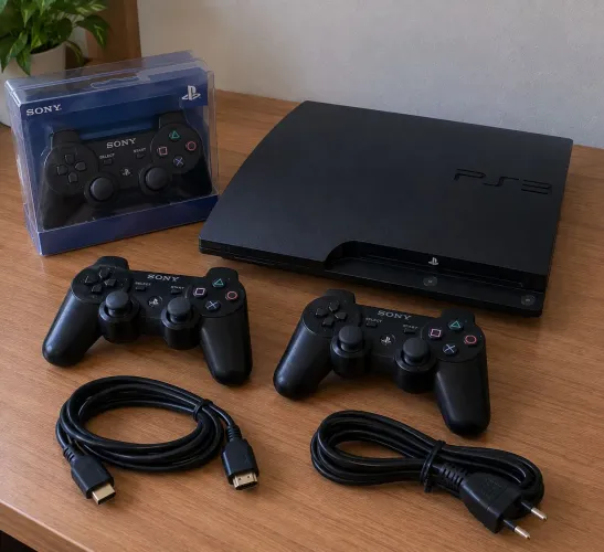 Ps3 Slim Desbloqueado + 3 controles