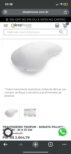 Travesseiro Tempur