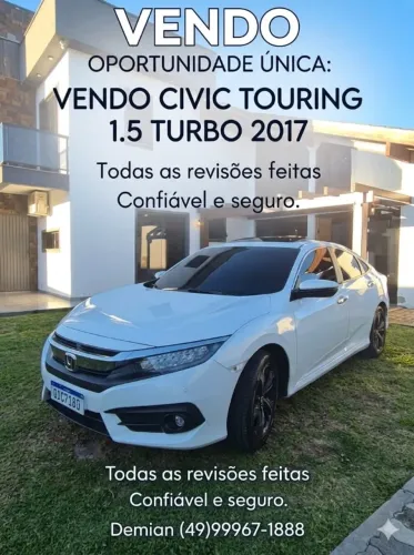 Honda Civic Sedan Touring 1.5 Turbo 16V Aut.4p 2017