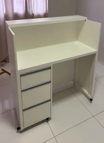 Balcão De Caixa Básico Com Rodízio