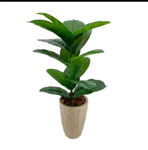 Vaso elegante com planta artificial - Decoração moderna