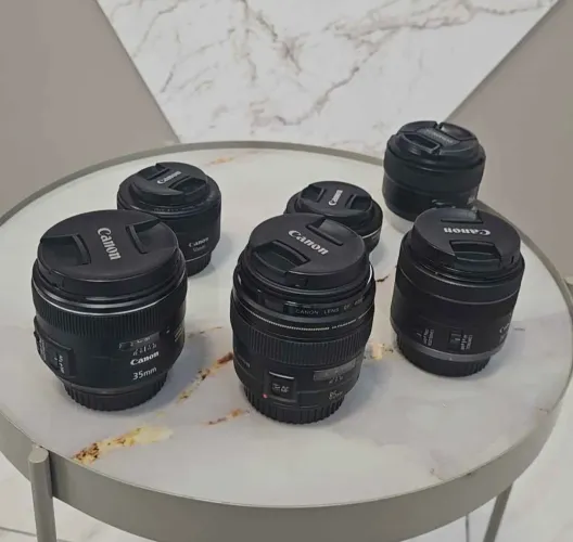 Lentes Canon (85mm, 35mm IS, 50mm, 24mm...)