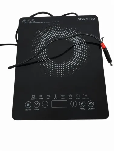 Fogão cooktop Indução - Agratto ACKI01I-01 cor preto - 1 queimador - 220v - c/NF