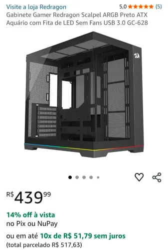 Gabinete Redragon Scalpel