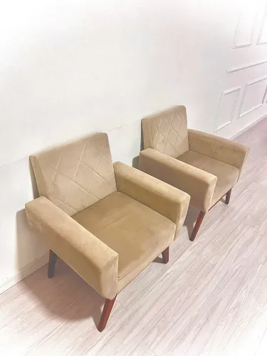 2 poltronas de chenile
