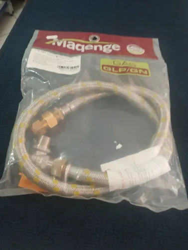 Kit gás doméstico Flex mangueira 3/8(i)1000mmc/Reg ESF emb inf