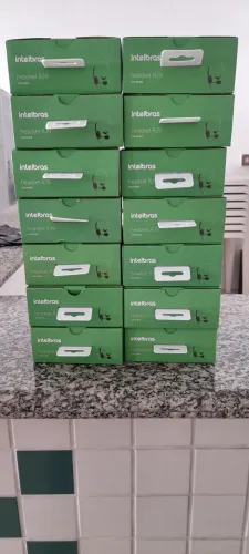 LOTE COM 14 HEADSETS INTELBRAS CHS 40 RJ9