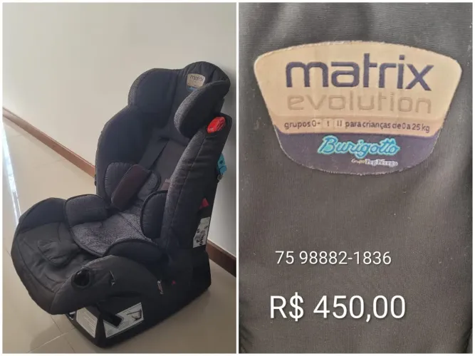 Cadeirinha de criança pra automóvel