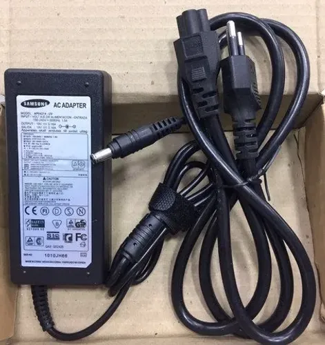 Carregador 19v 3.16a para notebook Samsung Novo