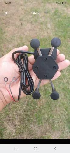 Suporte de Celular para Moto e Bicicleta entrada USB (recarregável) R$35,00 para sair hoje