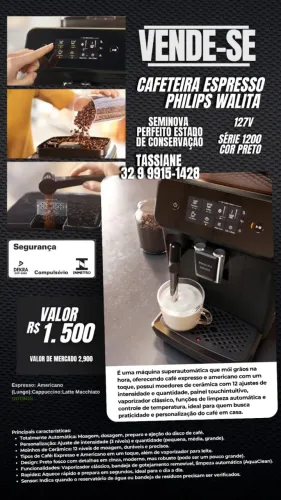 Cafeteira expresso Philips Walita