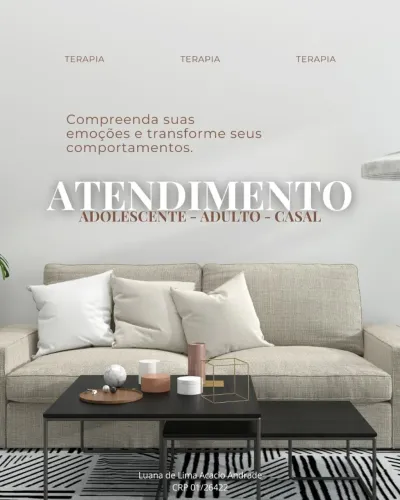 Psicóloga - Terapia online | Adolescente, Adulto, e Casal