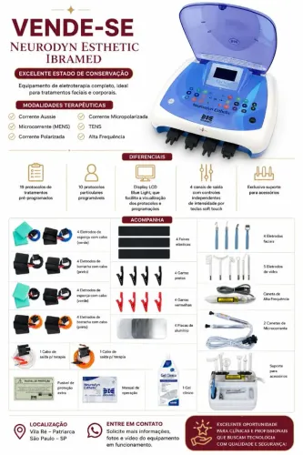 Aparelho de estética Neurodyn Esthetic 10 canais (IBRAMED)