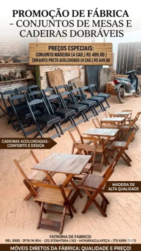 Mesas dobráveis 