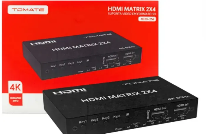 Splitter Distribuidor Hdmi 2x4 4K MHD-214
