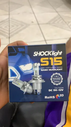 Par Lâmpada Ultra Led H4 6000k 12v 40w 8400lm - Shocklight