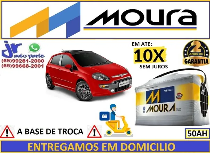 Bateria Moura Fiat Punto 50Ah 12v