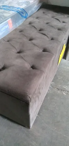 Recamier Baú em Suede 100% Eucalipto ideal para organização! Frete grátis!