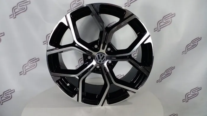 Rodas Vw Zeus A056 Preto Diamantado 5x112 - 18x7,5