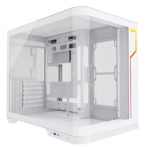 Gabinete Gamer Redragon Wideload Extreme White CA-605W *Sem Fan* - WZetta