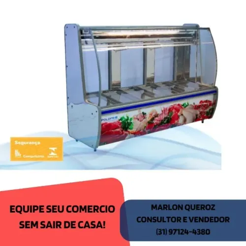 Balcao de Açougue Inox Polo Frio com Led
