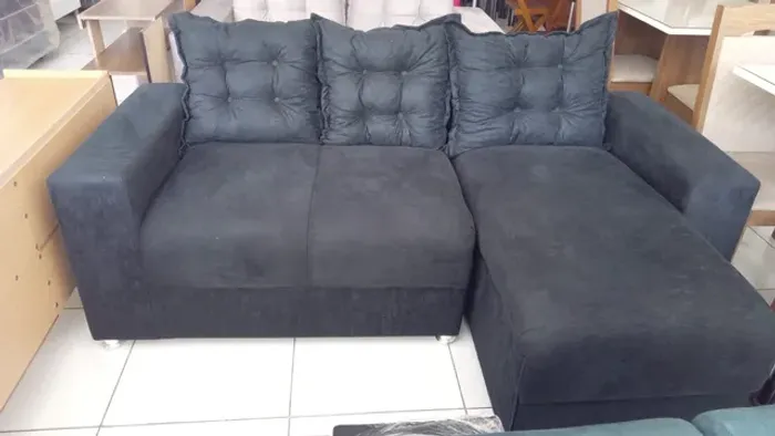 Sofá com almofadas soltas , entrego sem custo ! 