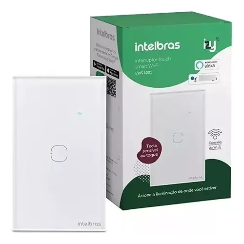 Interruptor Inteligente Smart Wi-fi Touch 1 Ews 1001 Branco