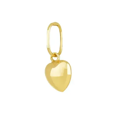 Pingente Ouro 18k Coração 6 mm