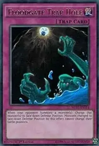 Yugioh!!! Floodgate Trap Hole Mp17-en114 Ultra Rare- 2017 Me