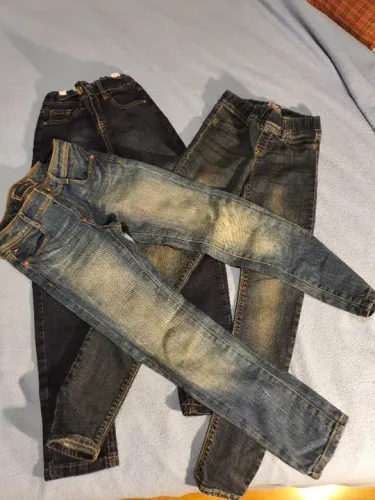 3 Calças menina 8 anos