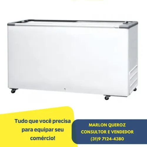 Congelador Horizontal Fricon Tampa de Vidro