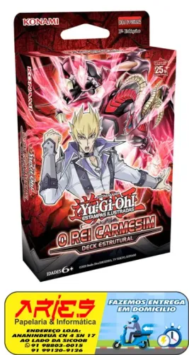 YU-GI-OH! DECK ESTRUTURAL O REI CARMESIM PORTUGUÊS