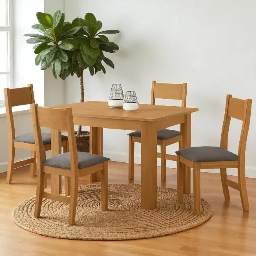 Mesa de jantar palace Com cadeiras na cor grafit produto em estoque