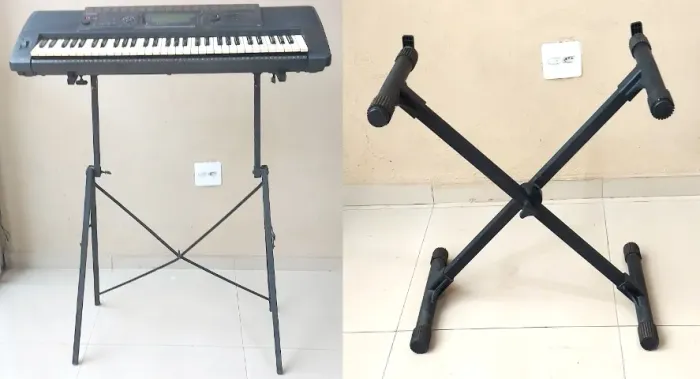 Suportes em aço para teclados musicais - 2 modelos