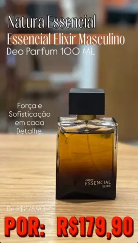 Natura Essencial Elixir Masculino 100ml - Deo Parfum