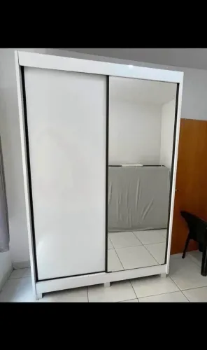 Guarda Roupa Solteiro 2 Portas Branco