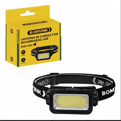 LANTERNA DE CABEÇA COB COM 800 LUMENS PARA AVENTURA 