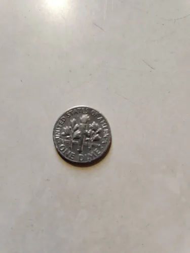 Moeda de 10 cents americanos de 1966 -One Dime 