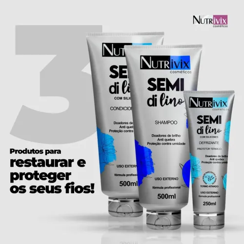 Kit shampoo + condicionador +máscara +defrizante 