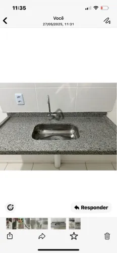 Pia de cozinha com Cuba de Aço Inox