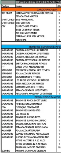 Academia Completa com equipamentos Life Fitness para você iniciar seu negócio AGORA!!