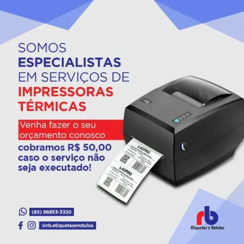CONCERTO DE IMPRESSORAS DE ETIQUETAS